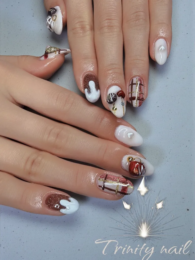 バレンタインネイル🤎