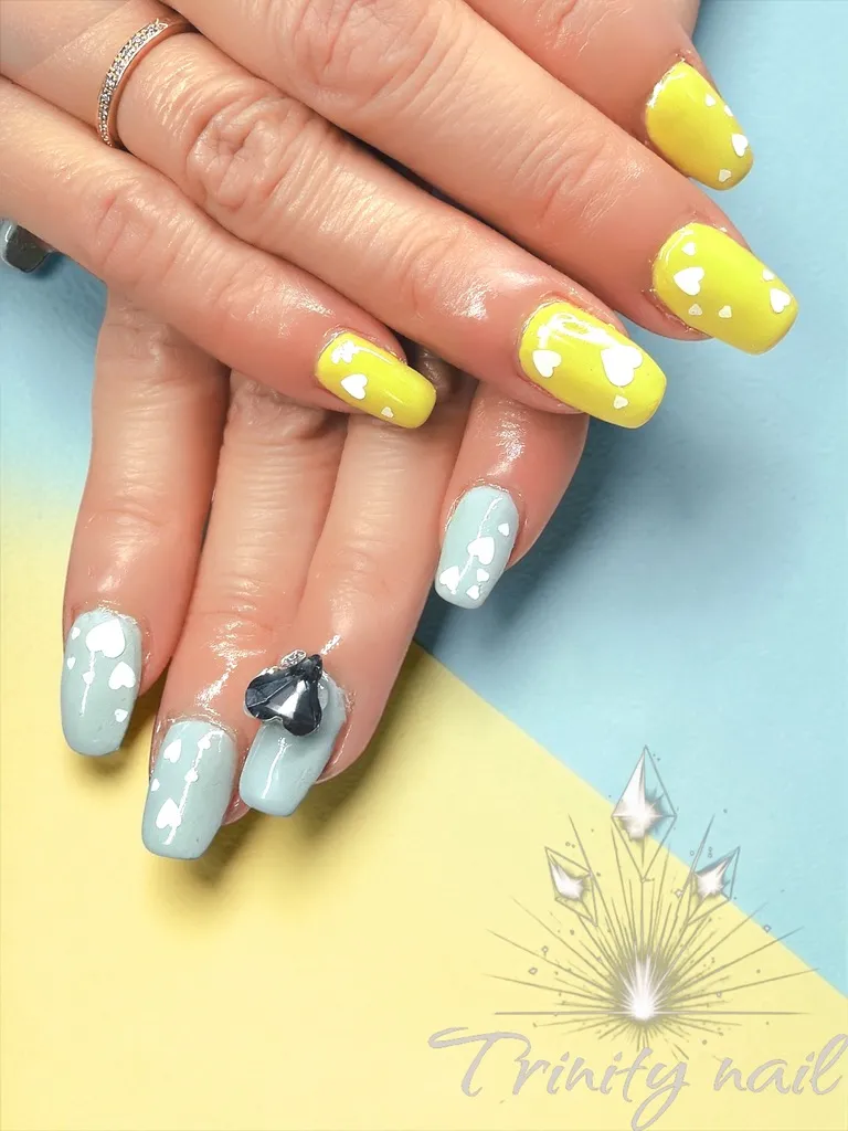 ワンカラーにワンパーツオプションでハートホロ🤍✨＆ハートビジ...