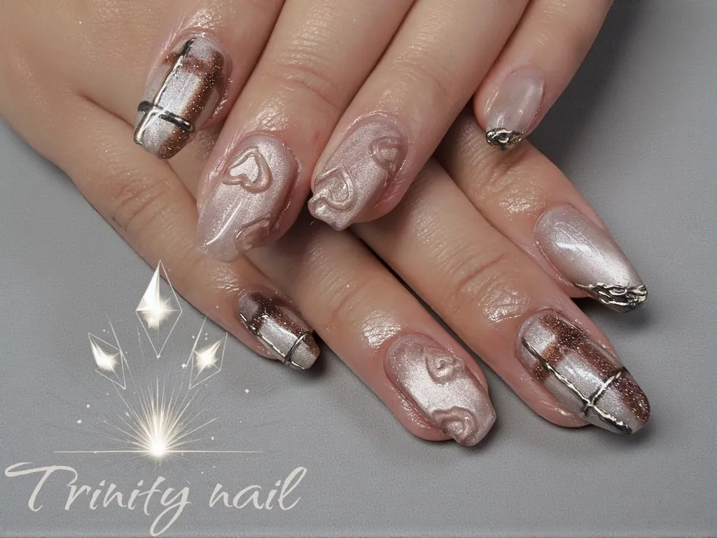 持ち込みデザイン＊120分コース＊バレンタインネイル