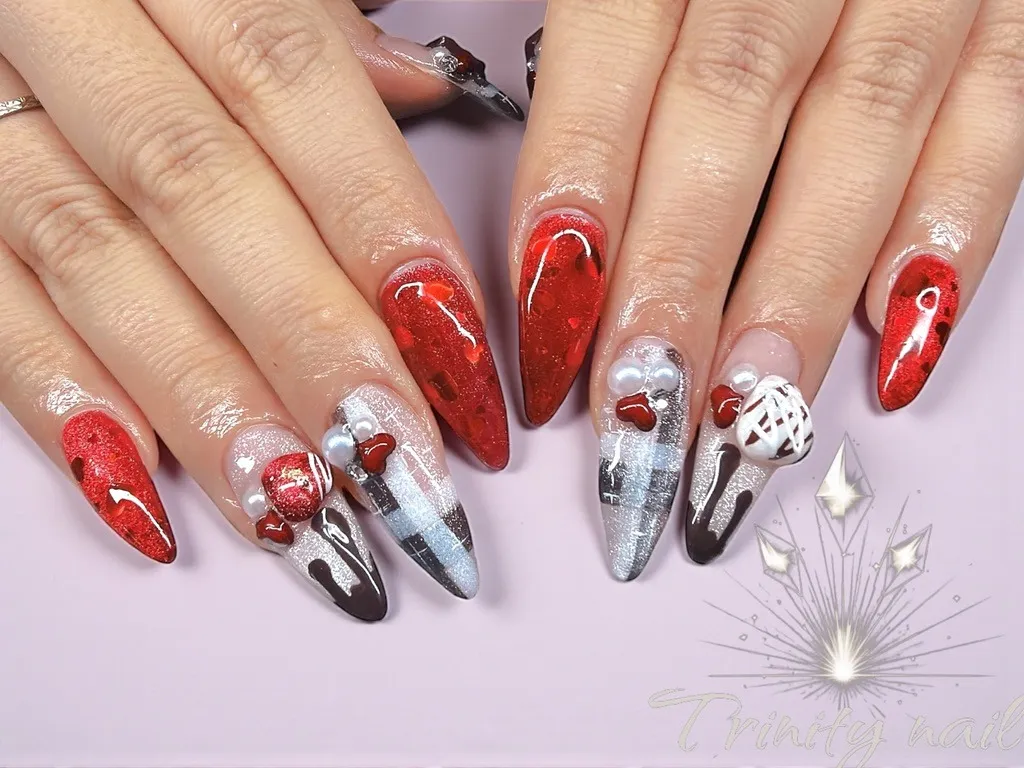 持ち込みデザイン120分コース＊バレンタインネイル