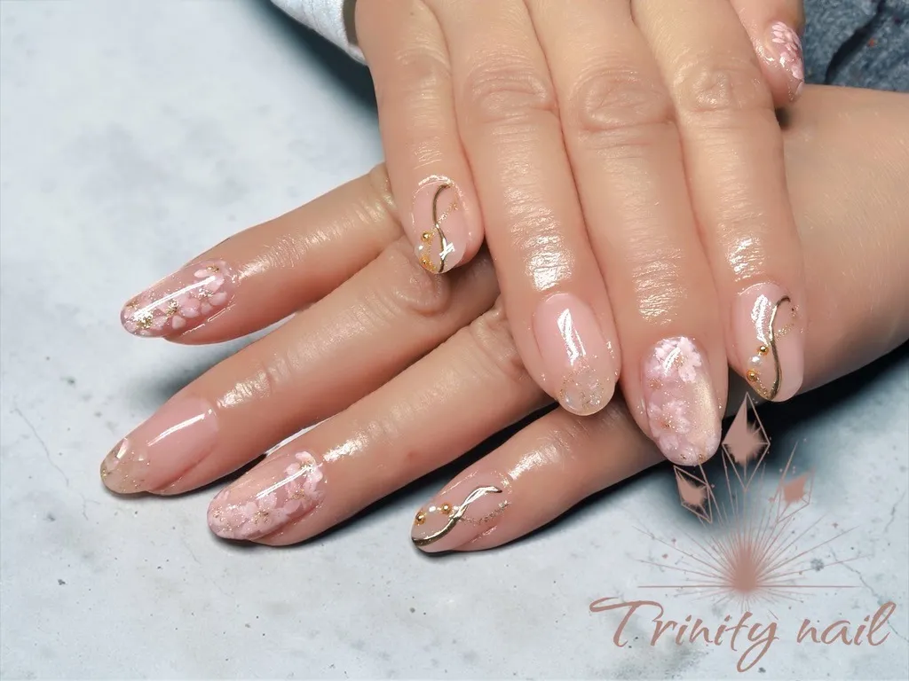 アート120分コース＊お持ち込みデザイン＊桜ネイル