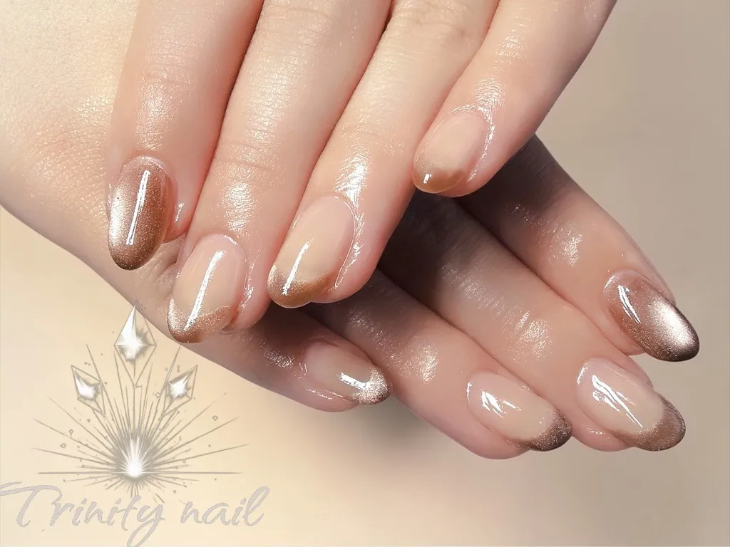 フレンチネイル＊マグネットフレンチ＊オフィスネイル