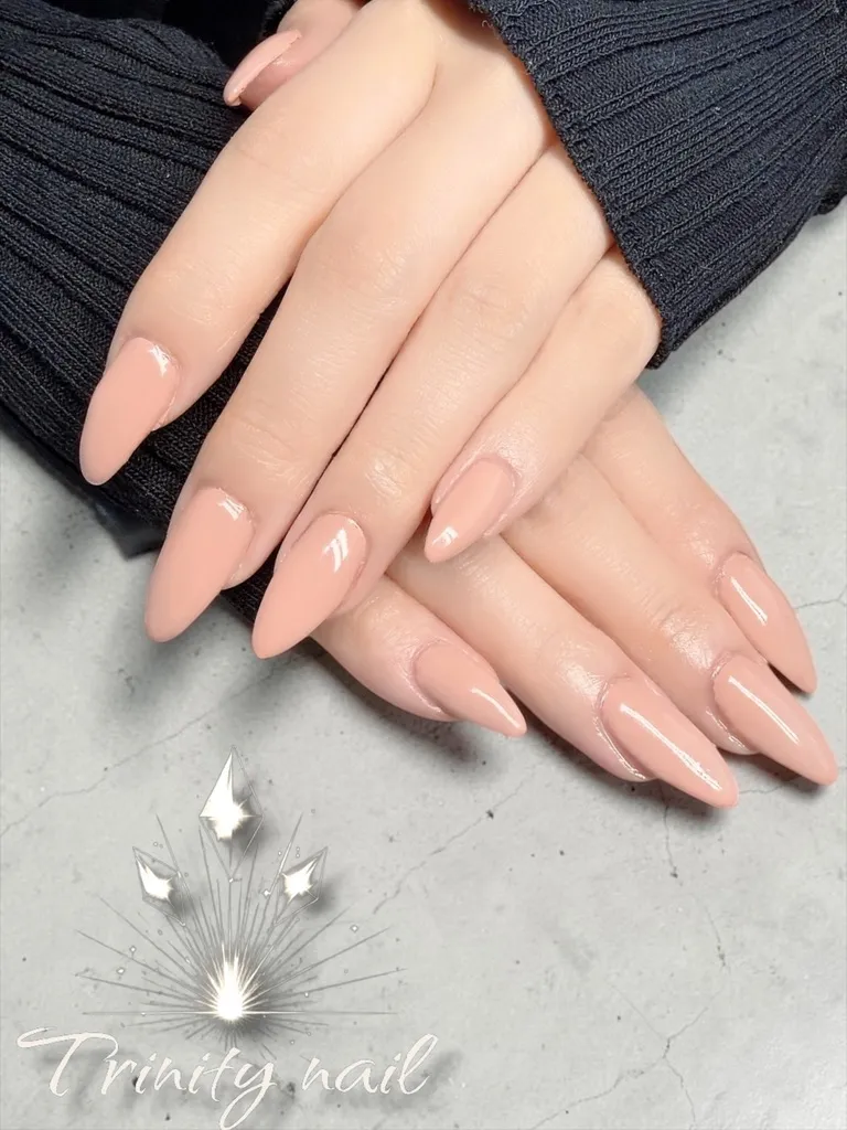シンプルワンカラーネイル💅